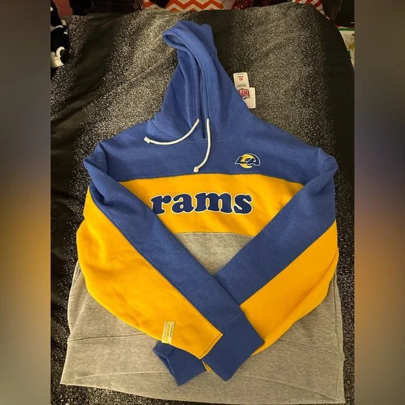 La Los Angeles Rams Women’s Hoodie Pullover Sweater new nwt M Medium - Picture 2 of 7